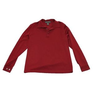 Banana Republic Collared Burgundy LS Shirt L